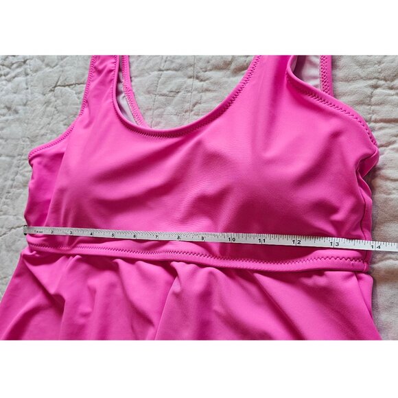 Beachsissi L Tankini Swimsuit Top Hot Pink - Picture 3 of 5